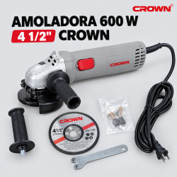 Amoladora 600W 4-1/2 CROWN Amoladora 600W 4-1/2 CROWN