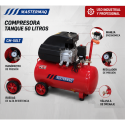 Compresora 50 Litros MASTERMAQ Compresora 50 Litros MASTERMAQ