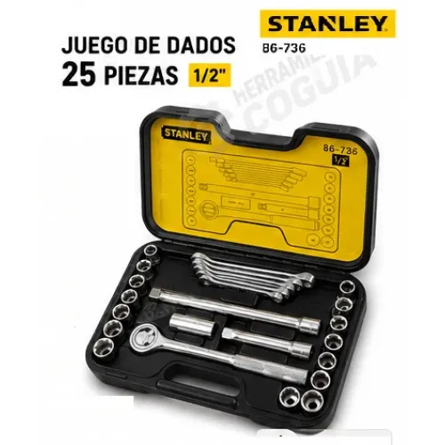 Dados y Llaves x 25 STANLEY