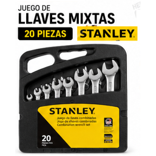 Llave mixta x 20 Unid. STANLEY