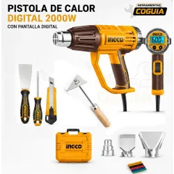 Pistola de Calor LED 2000 W INGCO Pistola de Calor LED 2000 W INGCO