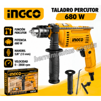 Taladro Percutor 680 W INGCO