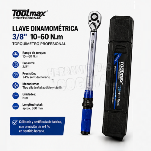Torquimetro 3/8 TOOLMAX Torquimetro 3/8 TOOLMAX