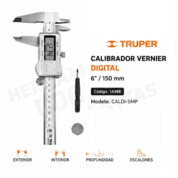 Vernier Digital 6 " TRUPER Vernier Digital 6 " TRUPER